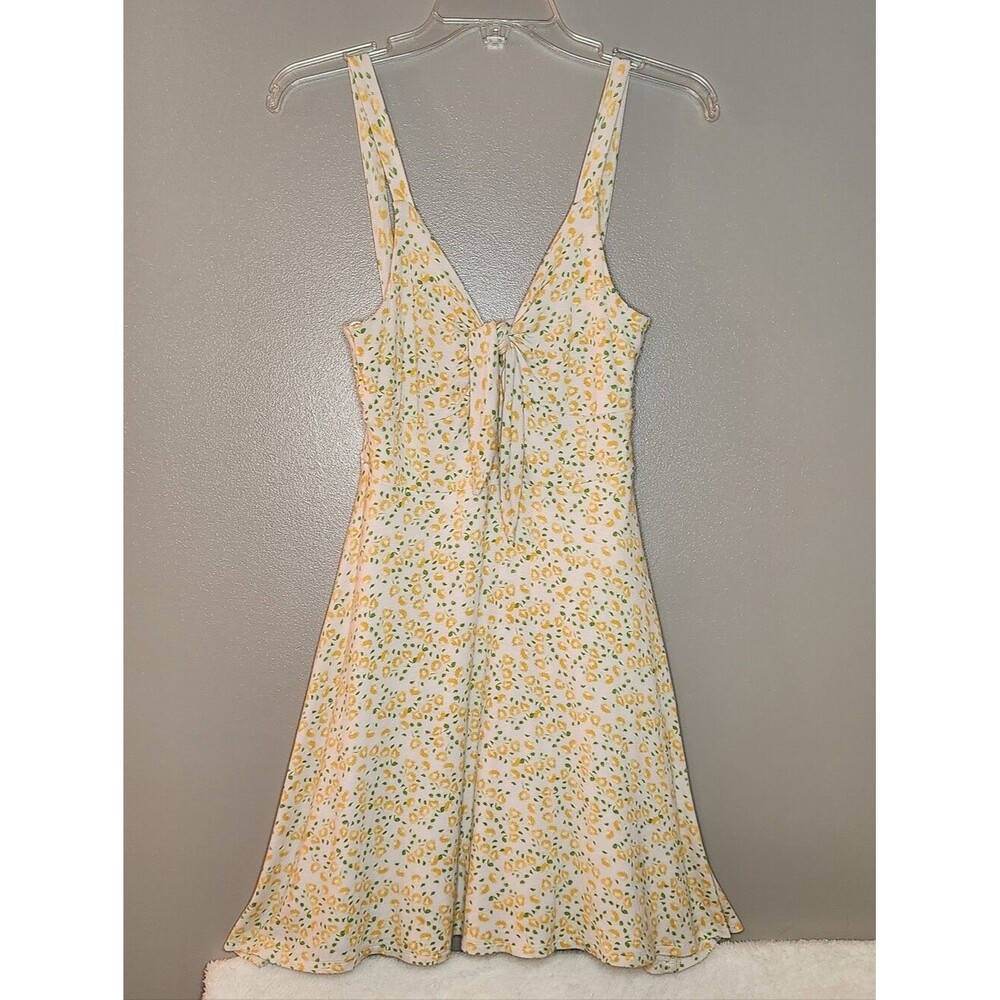 Altar'd State Sunny Floral Tie-Front Sundress Size Small